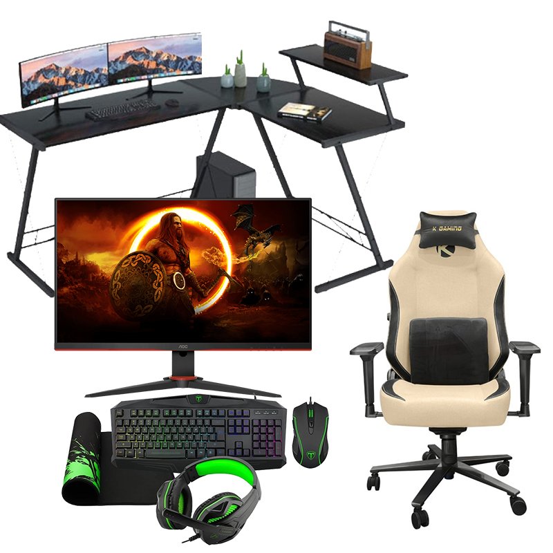 GAMEON 3 in 1 desk + KGam...