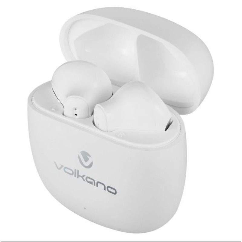 VOLKANO SLEEK SEIRES TWS EARPHONES WHITE